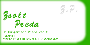 zsolt preda business card
